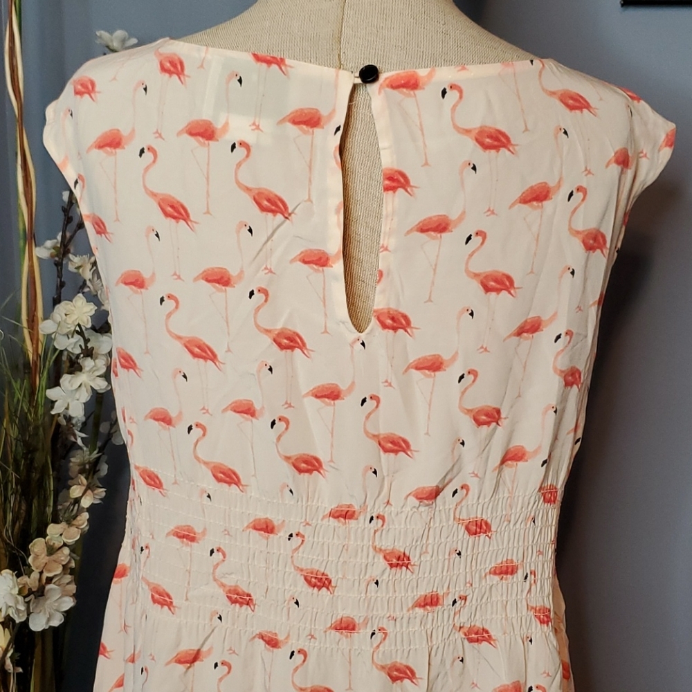 Kate Spade Flamingo Dress with pockets Size 2 - Picture 10 of 16